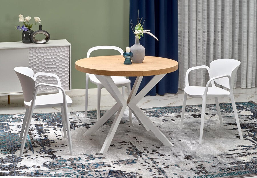 Kitchen Chair K491 | size: Width: 60cm, Height: 76cm, Depth: 56cm | color: White | image: 3 | variant: 1003356