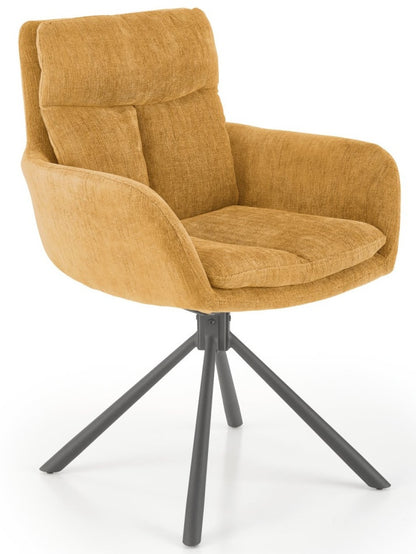 Kitchen Chair K495 | size: Width: 60cm, Height: 87cm, Depth: 65cm | color: Yellow | image: 0 | variant: 1003370