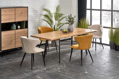 Kitchen Chair K496 | size: Width: 56cm, Height: 84cm, Depth: 58cm | color: Yellow | image: 4 | variant: 1003373