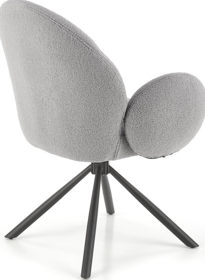 Kitchen Chair K498 | size: Width: 64cm, Height: 90cm, Depth: 63cm | color: Gray | image: 3 | variant: 1003380