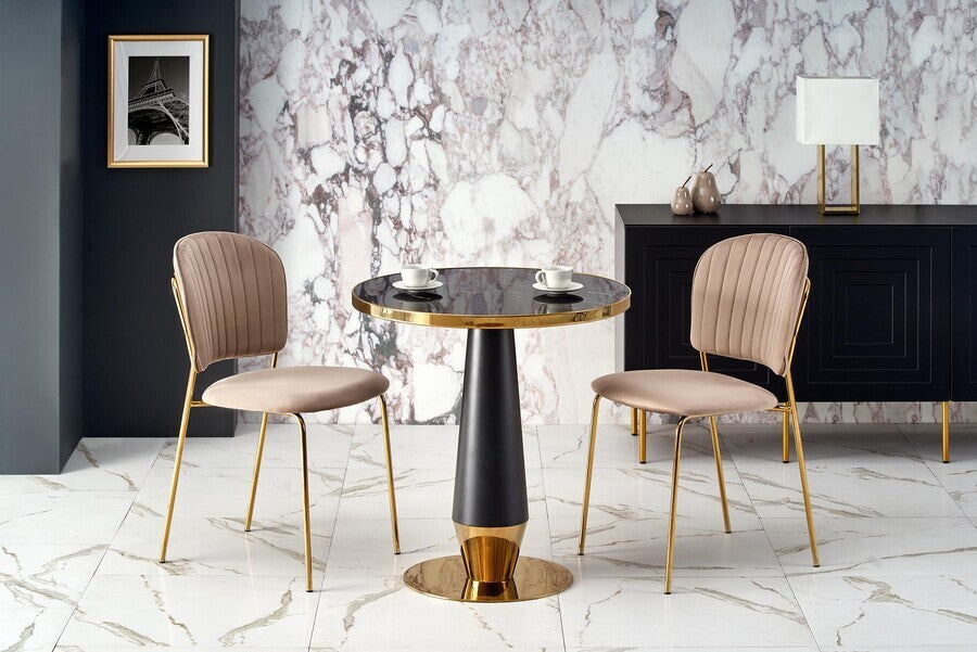Kitchen Chair K499 | size: Width: 47cm, Height: 85cm, Depth: 56cm | color: Beige | image: 2 | variant: 1003382