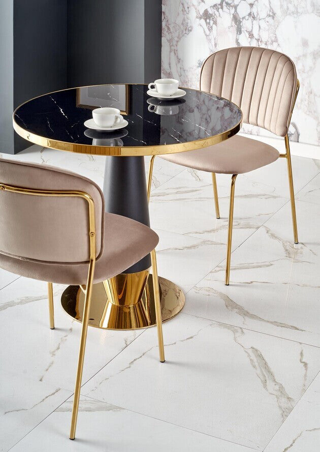 Kitchen Chair K499 | size: Width: 47cm, Height: 85cm, Depth: 56cm | color: Beige | image: 4 | variant: 1003382