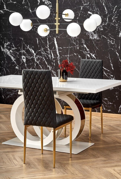 Kitchen Chair K501 | size: Width: 40cm, Height: 98cm, Depth: 50cm | color: Black | image: 1 | variant: 1003387