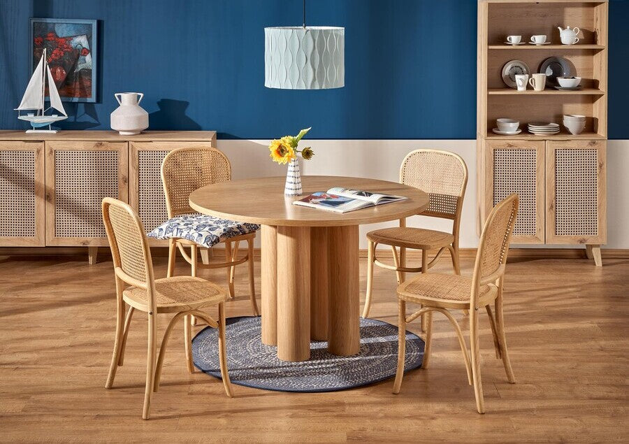 Kitchen Chair K502 | size: Width: 45cm, Height: 89cm, Depth: 50cm | color: Beige | image: 2 | variant: 1012938