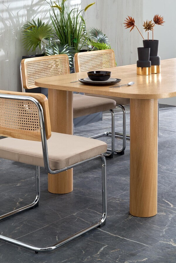 Kitchen Chair K504 | size: Width: 53cm, Height: 84cm, Depth: 60cm | color: Beige | image: 2 | variant: 1003392