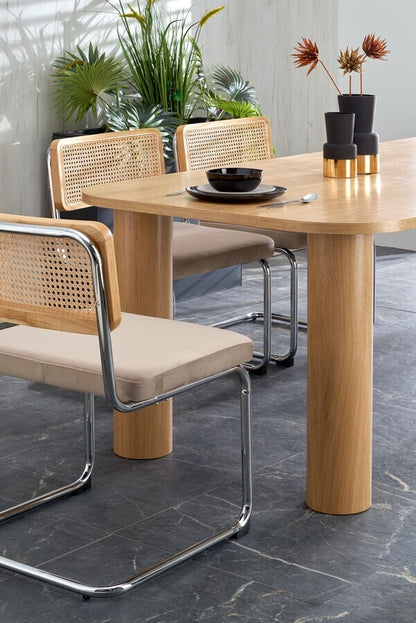 Kitchen Chair K504 | size: Width: 53cm, Height: 84cm, Depth: 60cm | color: Beige | image: 2 | variant: 1003392