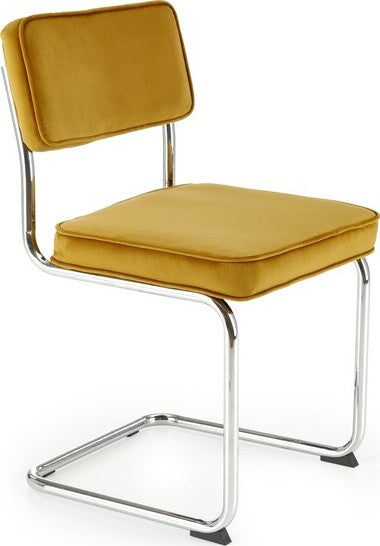 Kitchen Chair K510 | size: Width: 49cm, Height: 85cm, Depth: 55cm | color: Yellow | image: 0 | variant: 1003402