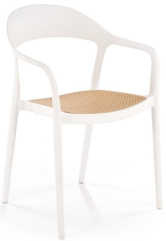 Kitchen Chair K530 | size: Width: 57cm, Height: 80cm, Depth: 52cm | color: White/Beige | image: 0 | variant: 1003906