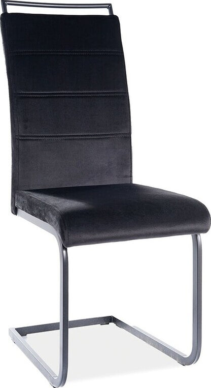 Kitchen Chair Leningrad | size: Width: 41cm, Height: 102cm, Depth: 42cm | color: Black | image: 1 | variant: 1003630
