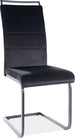 Kitchen Chair Leningrad | size: Width: 41cm, Height: 102cm, Depth: 42cm | color: Black | image: 1 | variant: 1003630