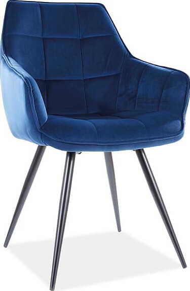 Kitchen Chair Lilia | size: Width: 59cm, Height: 90cm, Depth: 45cm | color: Blue | image: 1 | variant: 1003768
