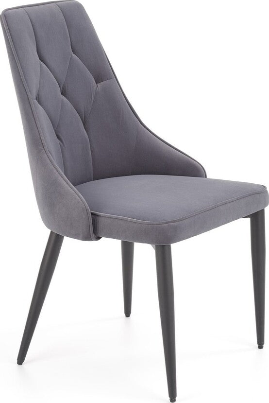 Kitchen Chair Ljubljana | size: Width: 52cm, Height: 90cm, Depth: 57cm | color: Gray | image: 1 | variant: 1002267