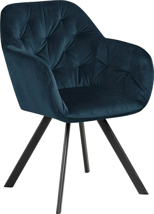 Kitchen Chair Lola | size: Width: 57.5cm, Height: 81.5cm, Depth: 61.5cm | color: Blue | image: 1 | variant: 1003615