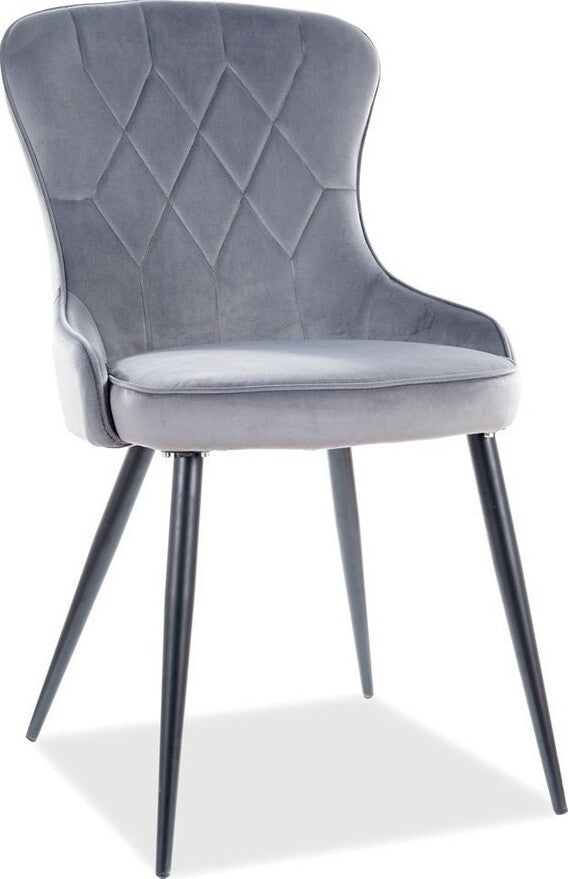 Kitchen Chair Lotus | size: Width: 52cm, Height: 91cm, Depth: 45cm | color: Gray | image: 1 | variant: 1003786
