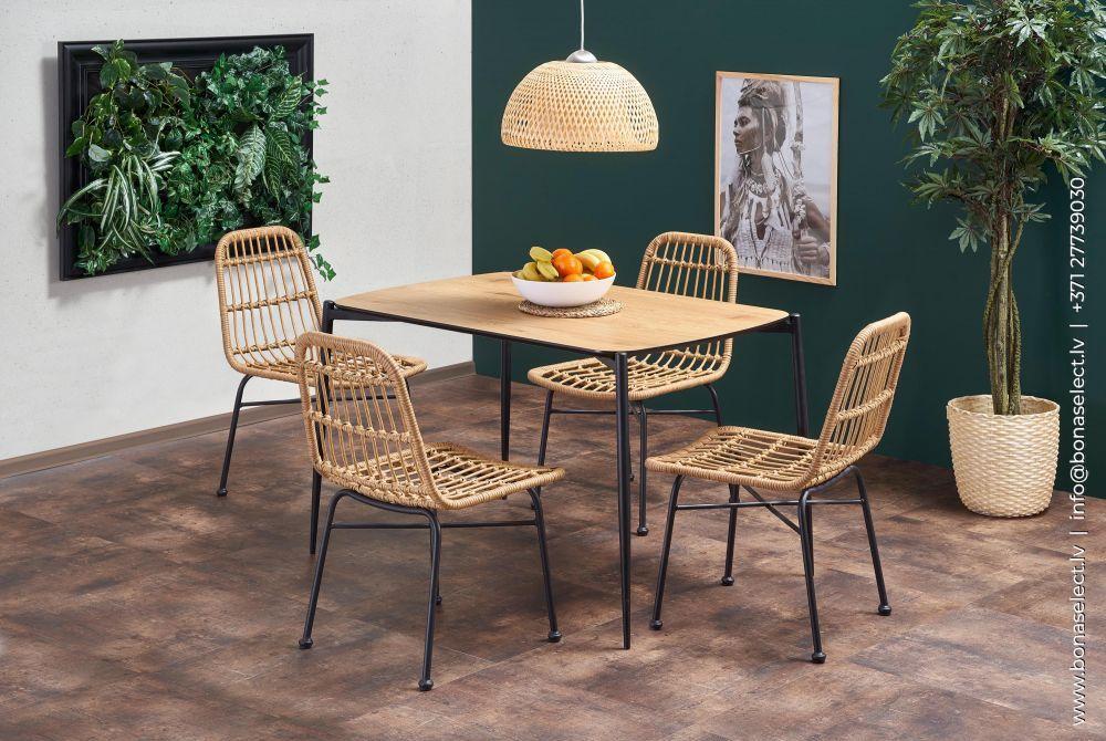 Kitchen Chair Luxembourg | size: Width: 47cm, Height: 85cm, Depth: 45cm | color: Beige | image: 8 | variant: 1002312