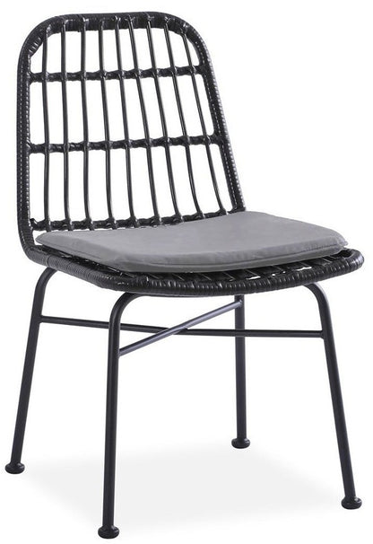 Kitchen Chair Luxembourg | size: Width: 47cm, Height: 85cm, Depth: 45cm | color: Black/Grey | image: 0 | variant: 1002313