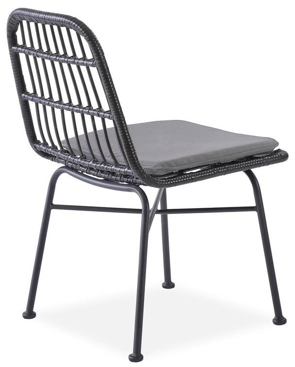 Kitchen Chair Luxembourg | size: Width: 47cm, Height: 85cm, Depth: 45cm | color: Black/Grey | image: 1 | variant: 1002313