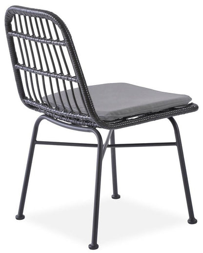 Kitchen Chair Luxembourg | size: Width: 47cm, Height: 85cm, Depth: 45cm | color: Black/Grey | image: 1 | variant: 1002313