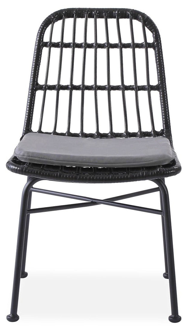 Kitchen Chair Luxembourg | size: Width: 47cm, Height: 85cm, Depth: 45cm | color: Black/Grey | image: 2 | variant: 1002313
