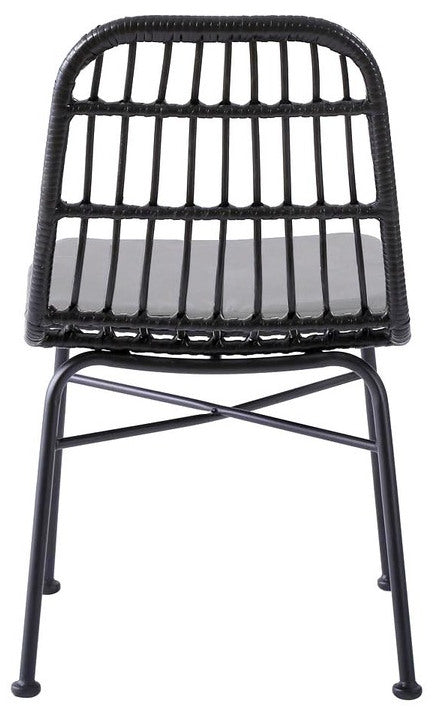 Kitchen Chair Luxembourg | size: Width: 47cm, Height: 85cm, Depth: 45cm | color: Black/Grey | image: 4 | variant: 1002313