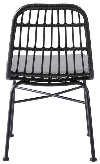Kitchen Chair Luxembourg | size: Width: 47cm, Height: 85cm, Depth: 45cm | color: Black/Grey | image: 4 | variant: 1002313