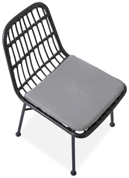 Kitchen Chair Luxembourg | size: Width: 47cm, Height: 85cm, Depth: 45cm | color: Black/Grey | image: 5 | variant: 1002313