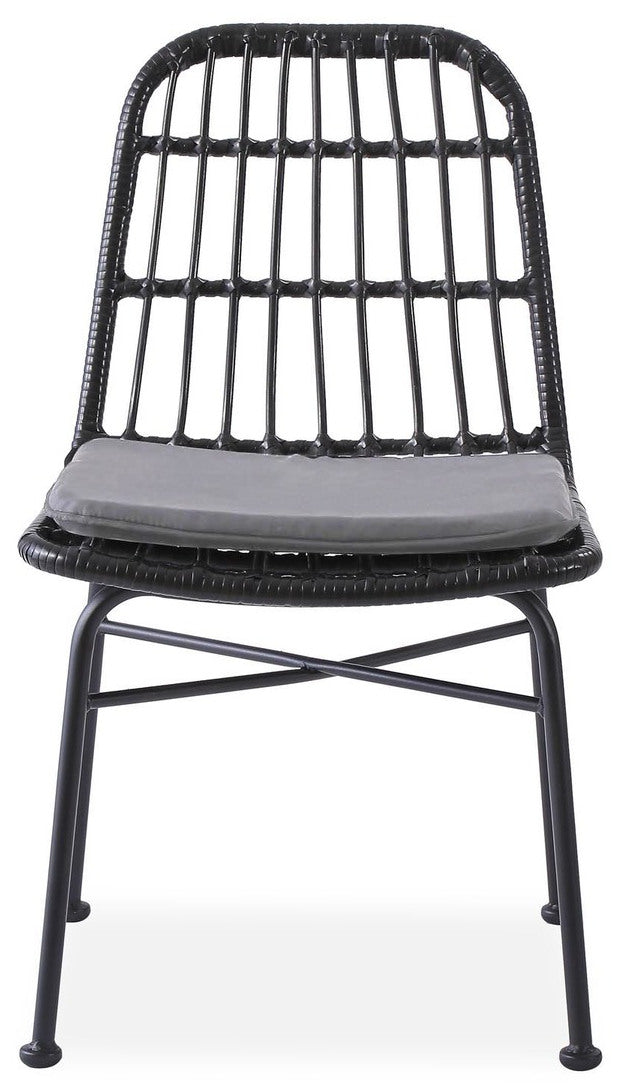 Kitchen Chair Luxembourg | size: Width: 47cm, Height: 85cm, Depth: 45cm | color: Black/Grey | image: 6 | variant: 1002313