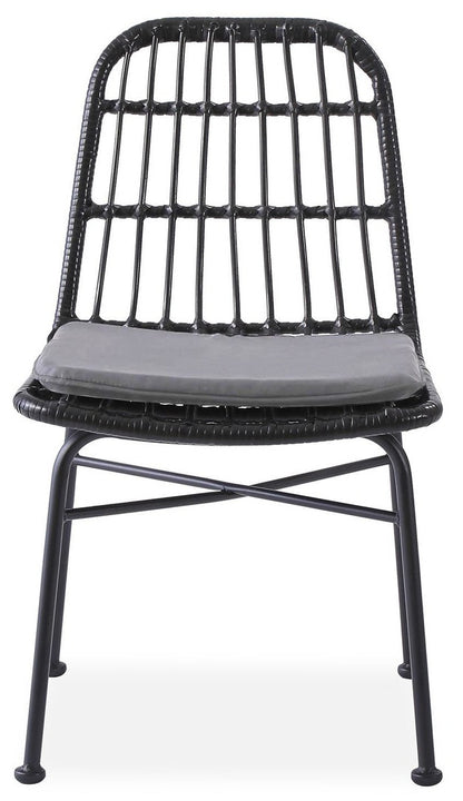 Kitchen Chair Luxembourg | size: Width: 47cm, Height: 85cm, Depth: 45cm | color: Black/Grey | image: 6 | variant: 1002313