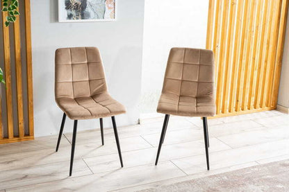 Kitchen Chair Medina | size: Width: 47cm, Height: 87cm, Depth: 41cm | color: Beige | image: 5 | variant: 1003673