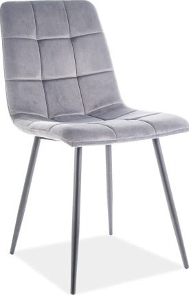 Kitchen Chair Medina | size: Width: 47cm, Height: 87cm, Depth: 41cm | color: Gray | image: 1 | variant: 1003669
