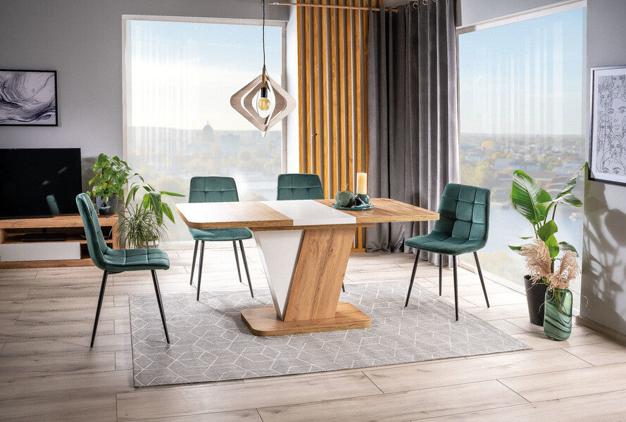 Kitchen Chair Medina | size: Width: 47cm, Height: 87cm, Depth: 41cm | color: Green | image: 3 | variant: 1003668