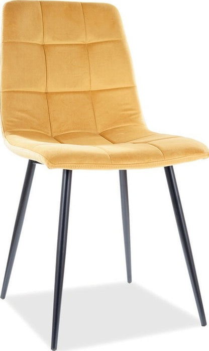 Kitchen Chair Medina | size: Width: 47cm, Height: 87cm, Depth: 41cm | color: Yellow | image: 1 | variant: 1003671