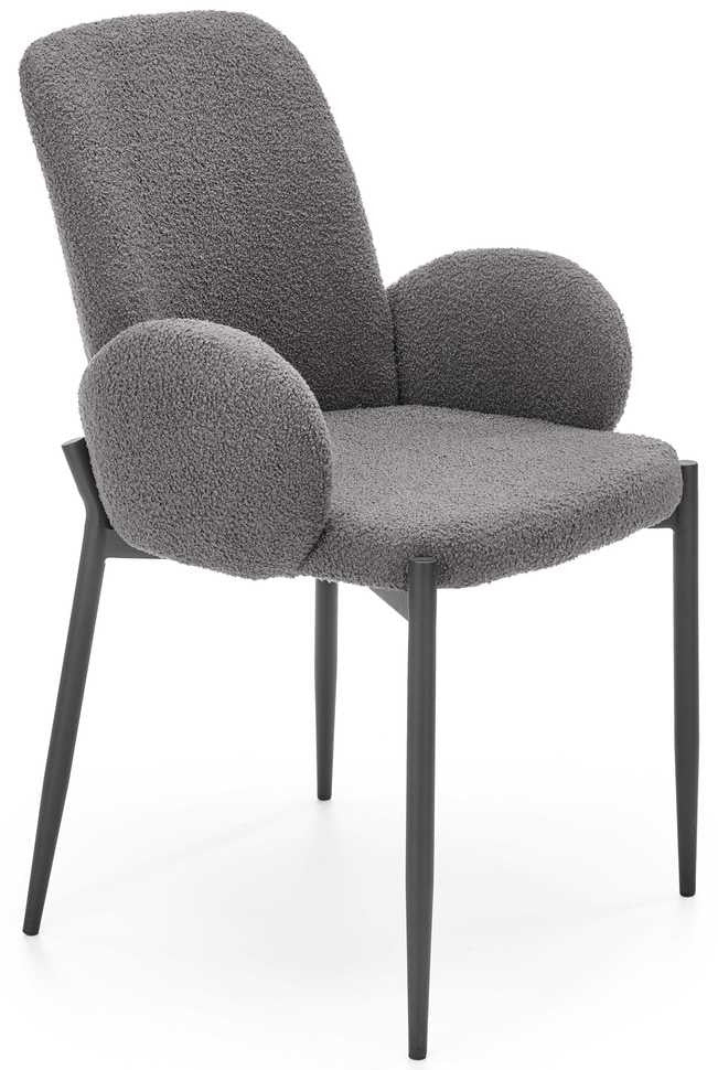 Kitchen Chair Metz | size: Width: 58cm, Height: 89cm, Depth: 58cm | color: Gray | image: 1 | variant: 1002644
