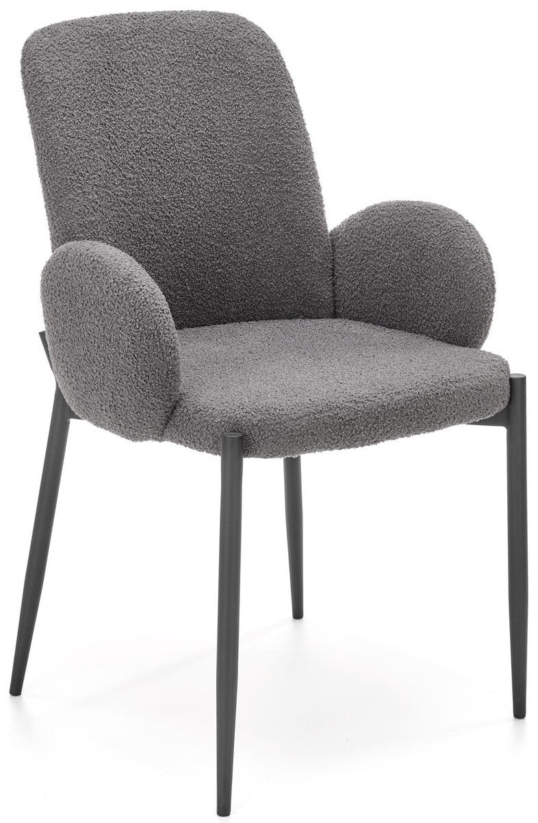 Kitchen Chair Metz | size: Width: 58cm, Height: 89cm, Depth: 58cm | color: Gray | image: 2 | variant: 1002644