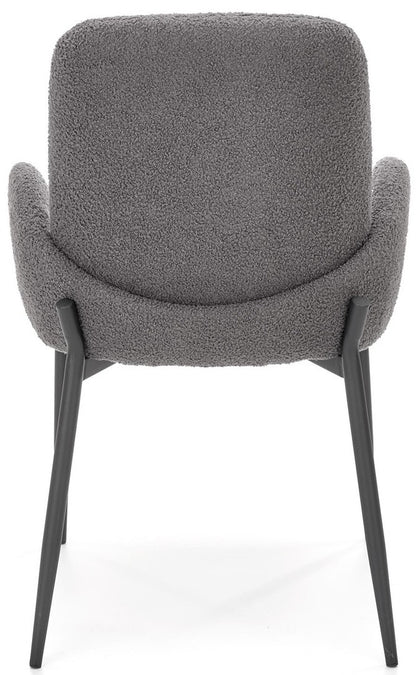 Kitchen Chair Metz | size: Width: 58cm, Height: 89cm, Depth: 58cm | color: Gray | image: 3 | variant: 1002644