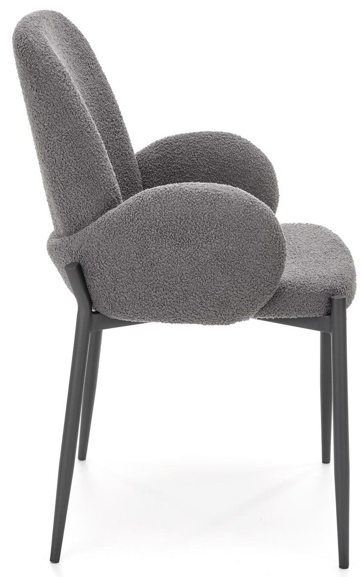 Kitchen Chair Metz | size: Width: 58cm, Height: 89cm, Depth: 58cm | color: Gray | image: 4 | variant: 1002644