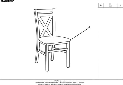 Kitchen Chair Mosfellsbr | size: Width: 45cm, Height: 90cm, Depth: 43cm | color: Gray | image: 3 | variant: 1002111