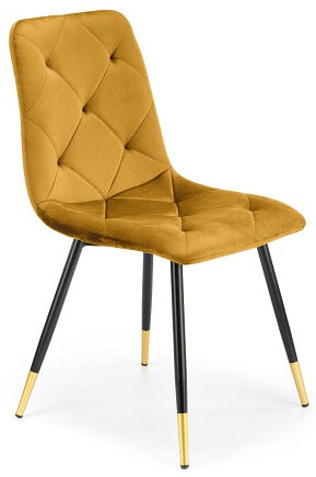 Kitchen Chair Mulhouse | size: Width: 45cm, Height: 86cm, Depth: 50cm | color: Yellow | image: 1 | variant: 1002653