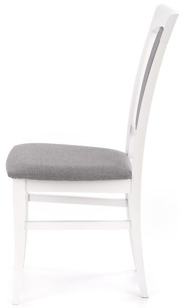 Kitchen Chair Nice | size: Width: 46cm, Height: 96cm, Depth: 57cm | color: White/Grey | image: 2 | variant: 1002553