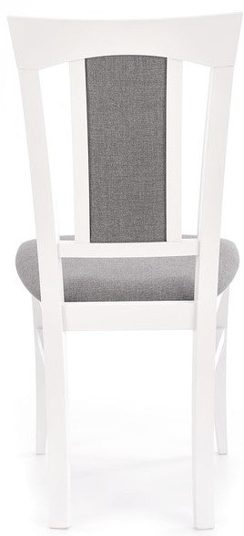Kitchen Chair Nice | size: Width: 46cm, Height: 96cm, Depth: 57cm | color: White/Grey | image: 3 | variant: 1002553