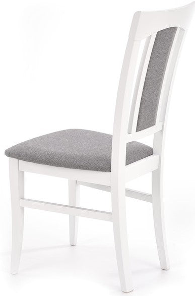 Kitchen Chair Nice | size: Width: 46cm, Height: 96cm, Depth: 57cm | color: White/Grey | image: 4 | variant: 1002553