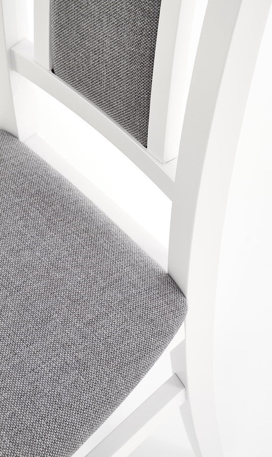 Kitchen Chair Nice | size: Width: 46cm, Height: 96cm, Depth: 57cm | color: White/Grey | image: 6 | variant: 1002553