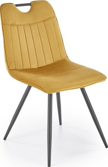 Kitchen Chair Pamplona | size: Width: 46cm, Height: 83cm, Depth: 58cm | color: Yellow | image: 1 | variant: 1002531