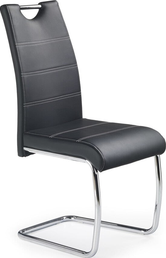 Kitchen Chair Riga | size: Width: 42cm, Height: 97cm, Depth: 60cm | color: Black | image: 1 | variant: 1002177