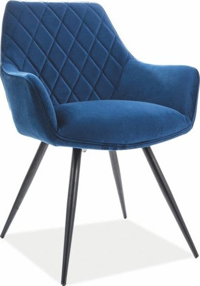 Kitchen Chair Riyadh | size: Width: 59cm, Height: 82cm, Depth: 43cm | color: Blue | image: 1 | variant: 1003651