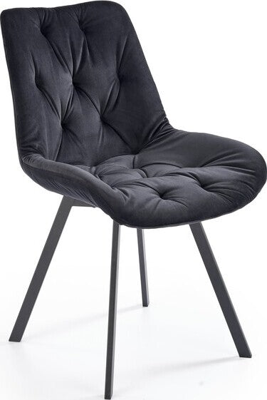 Kitchen Chair Salamanca | size: Width: 54cm, Height: 86cm, Depth: 63cm | color: Black | image: 0 | variant: 1002517