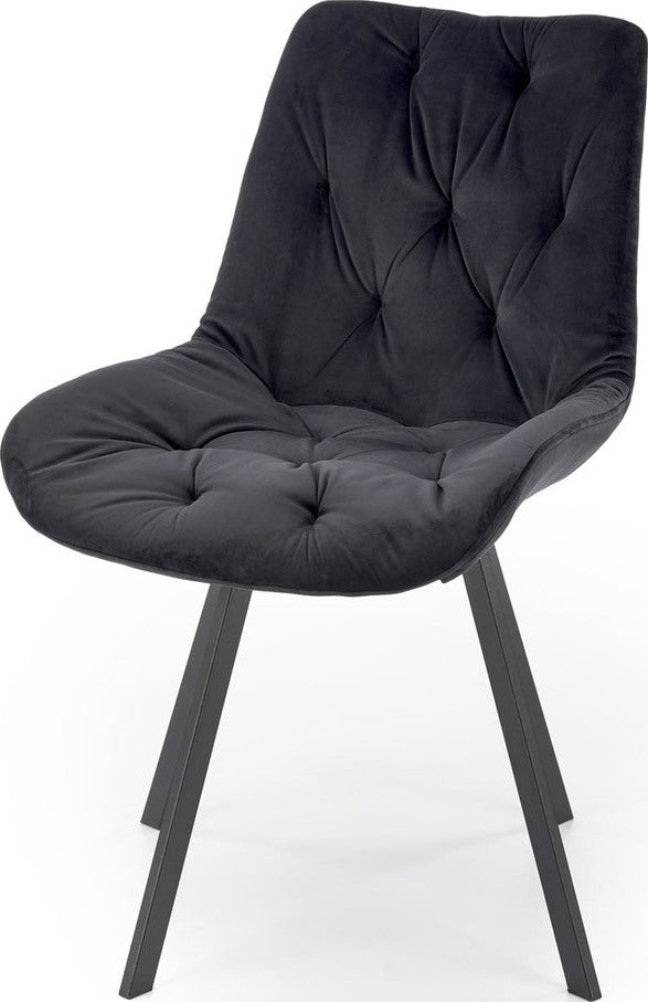 Kitchen Chair Salamanca | size: Width: 54cm, Height: 86cm, Depth: 63cm | color: Black | image: 2 | variant: 1002517