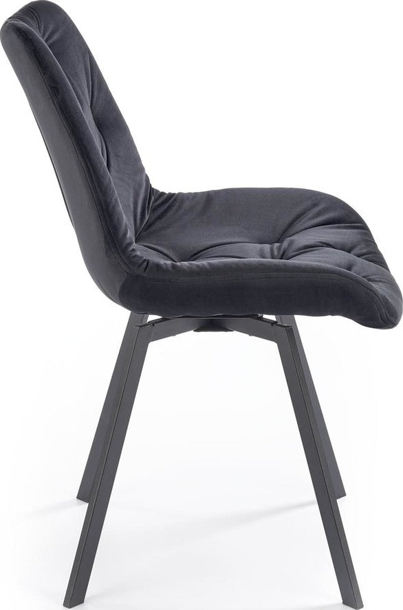 Kitchen Chair Salamanca | size: Width: 54cm, Height: 86cm, Depth: 63cm | color: Black | image: 3 | variant: 1002517