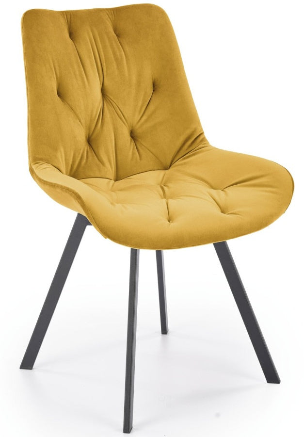 Kitchen Chair Salamanca | size: Width: 54cm, Height: 86cm, Depth: 63cm | color: Yellow | image: 0 | variant: 1002522