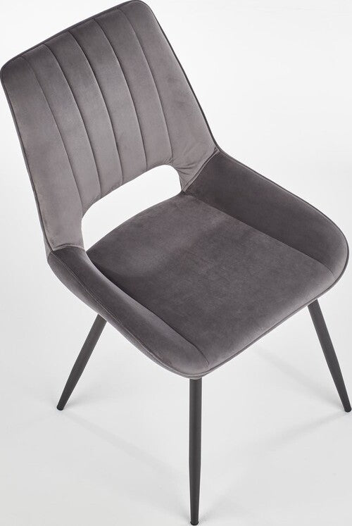 Kitchen Chair San Marino | size: Width: 52cm, Height: 88cm, Depth: 58cm | color: Gray | image: 6 | variant: 1002319